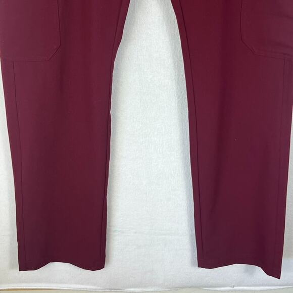 Figs Scrub Pants Mens Sz Large Cairo Cargo Burgundy Technical Collection TM3001 - Picture 5 of 16